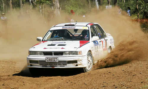 Warwick sportsman Col O’Brien shows his style in rally driving and will compete in an international rally later this month. Warwick sportsman Col O’Brien shows his style in rally driving and will compete in an international rally later this month.